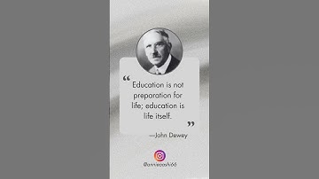 “Education is not preparation for life; education is life itself.” - John Dewey #growthmindset