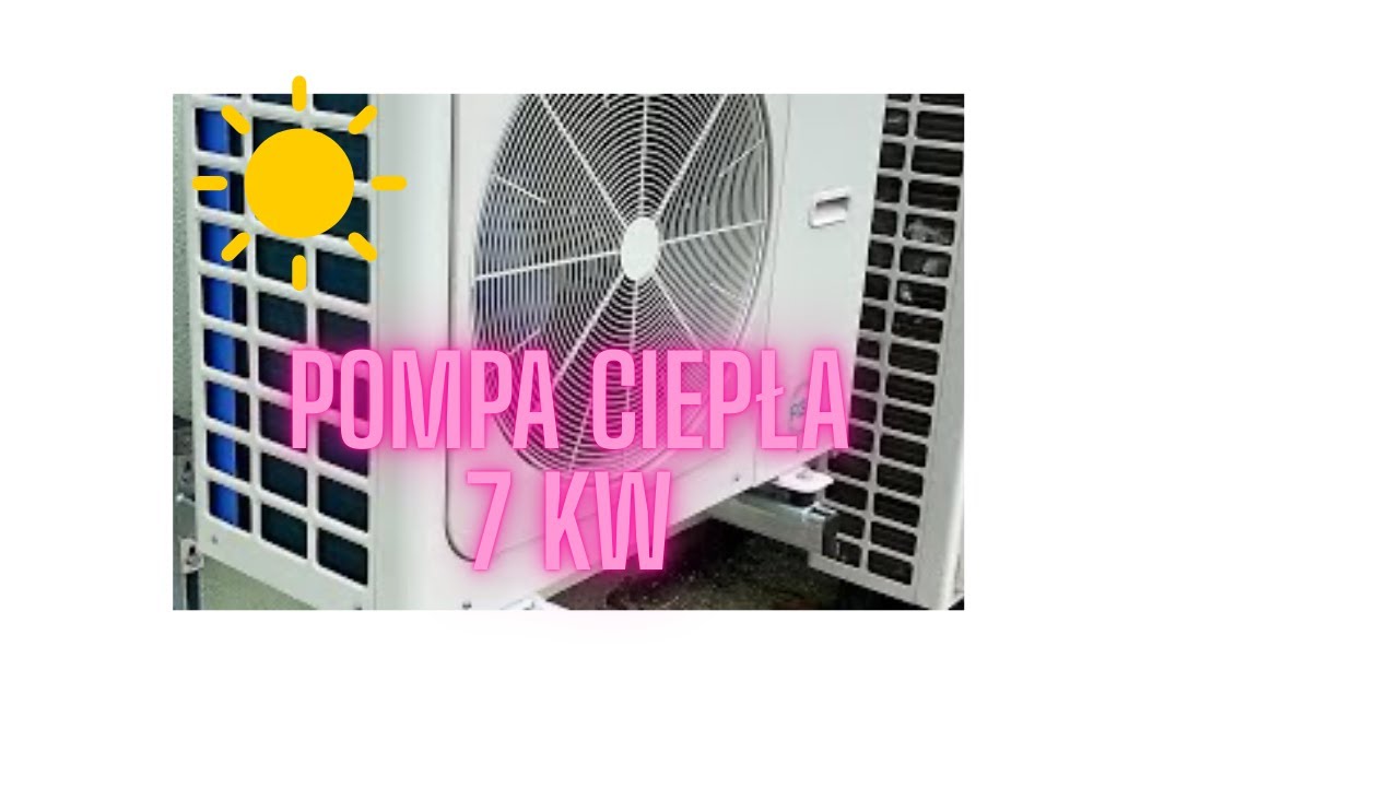Pompa ciepła York monoblok 7 KW docieplanie rur taśmą kauczukową 