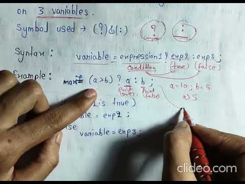 Ternary operator or conditional operator in Java 