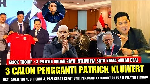 🔴 SEGERA DI PERKENALKAN PSSI❓3 NAMA TOP PELATIH BELANDA PENGGANTI PATRICK KLUIVERT DI TIMNAS ‼️