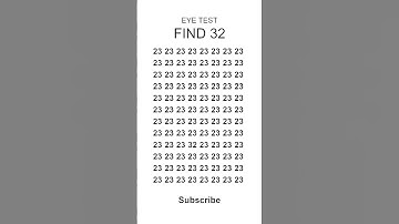 Eye Test! Find the Hidden Number in 5 Seconds! 🧐 #shorts