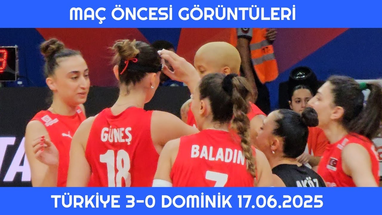 Maç Öncesi Görüntüleri Türkiye 3-0 Dominik Cumhuriyeti #vnl2025 #fileninsultanları  #türkiye #voley