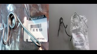 картинка: MITSUBISHI SPACE STAR, CARISMA. МКПП JB3. Пружина штока выбора передач MR276654 и 77 00 110 500.