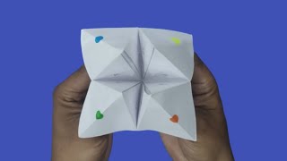 How To Make a paper fortune Teller | Origami Fortune Teller