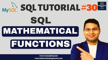 SQL Tutorial #30 - SQL Mathematical Functions | Math Functions in SQL
