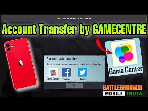 iOS BGMI ACCOUNT Transfer By Game Centre id Account Data Transfer in iPhone iPad