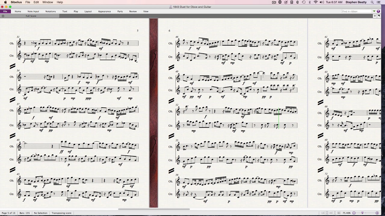 1843 Duet for Oboe and Guitar YouTube