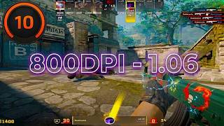 Faceit Lv10 - 800DPI 1.06 m_yaw0.025 - Counter Strike 2 #cs2