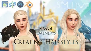 Creating 2 custom hairstyles for The Sims 4