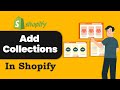 How to add collections in shopify