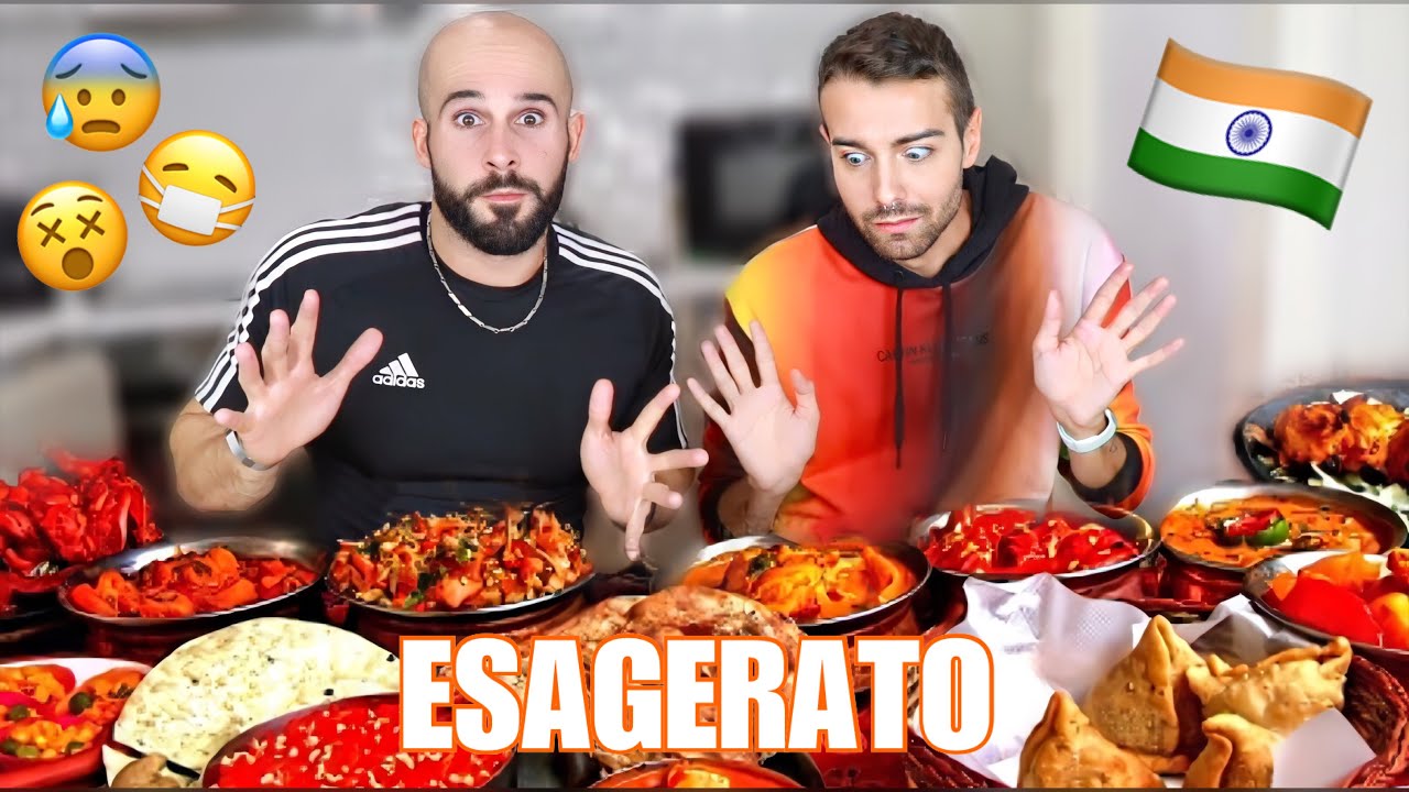 IO e DIEGO PROVIAMO PER LA PRIMA VOLTA IL CIBO INDIANO! | *Mukbang MOLTO speziato*