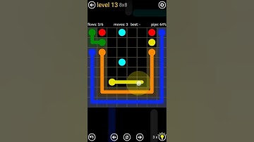 Flow Free - Classic 8x8 - Level 13