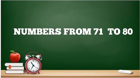 Numbers 71 to 80 @CoComelon # New way learning