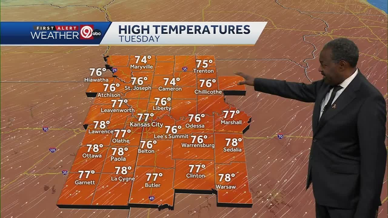 Storms move out, sun returns for Tuesday - YouTube