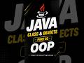 OOP Series Part 02: Class &amp; Object #computerscience #java #objectorientedprogramming#computerscience