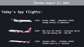 757 Spy Flight Livestream - Copenhagen Cleveland and Columbia in the CRJ and B707