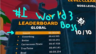 Raging at World 3 boss and getting top 1 leaderboard No More Rainbows