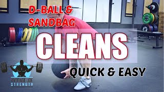 Deadball & Sandbag Cleans Made Easy !!!