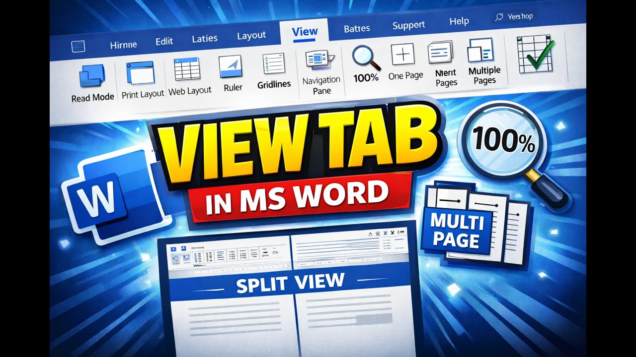 View Tab in MS Word | Simple Explanation for Beginners - YouTube