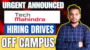 Finally Tech Mahindra Biggest Hiring Announced | Off Campus Drive Announced | Latest Fresher Jobs