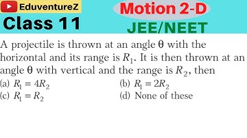 A projectile is thrown at an angle θ with the horizontal and its range is R1. It is then thrown at a