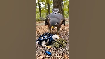 Dying Hawk Rescued by Brave Forest Ranger!#wildlife #animals #rescue