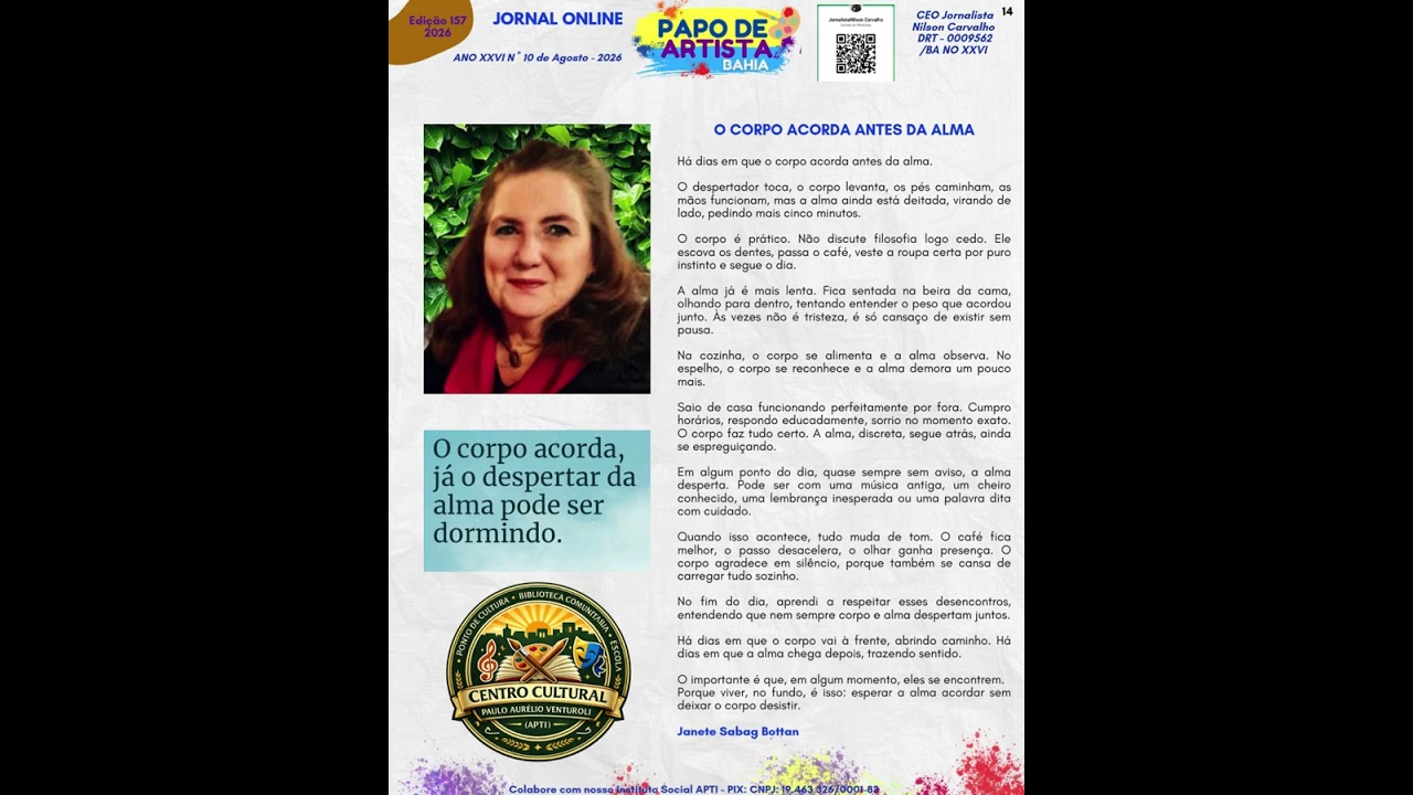 🌞 BOM DIA! UMA NOVA SEMANA, NOVAS HISTÓRIAS!