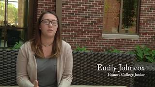 What does the Honors College mean to you? Emily Johncox