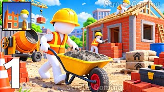 Pro Builder 3D - Gameplay Walkthrough Part 1 - Construction Creator (Android, iOS) screenshot 1