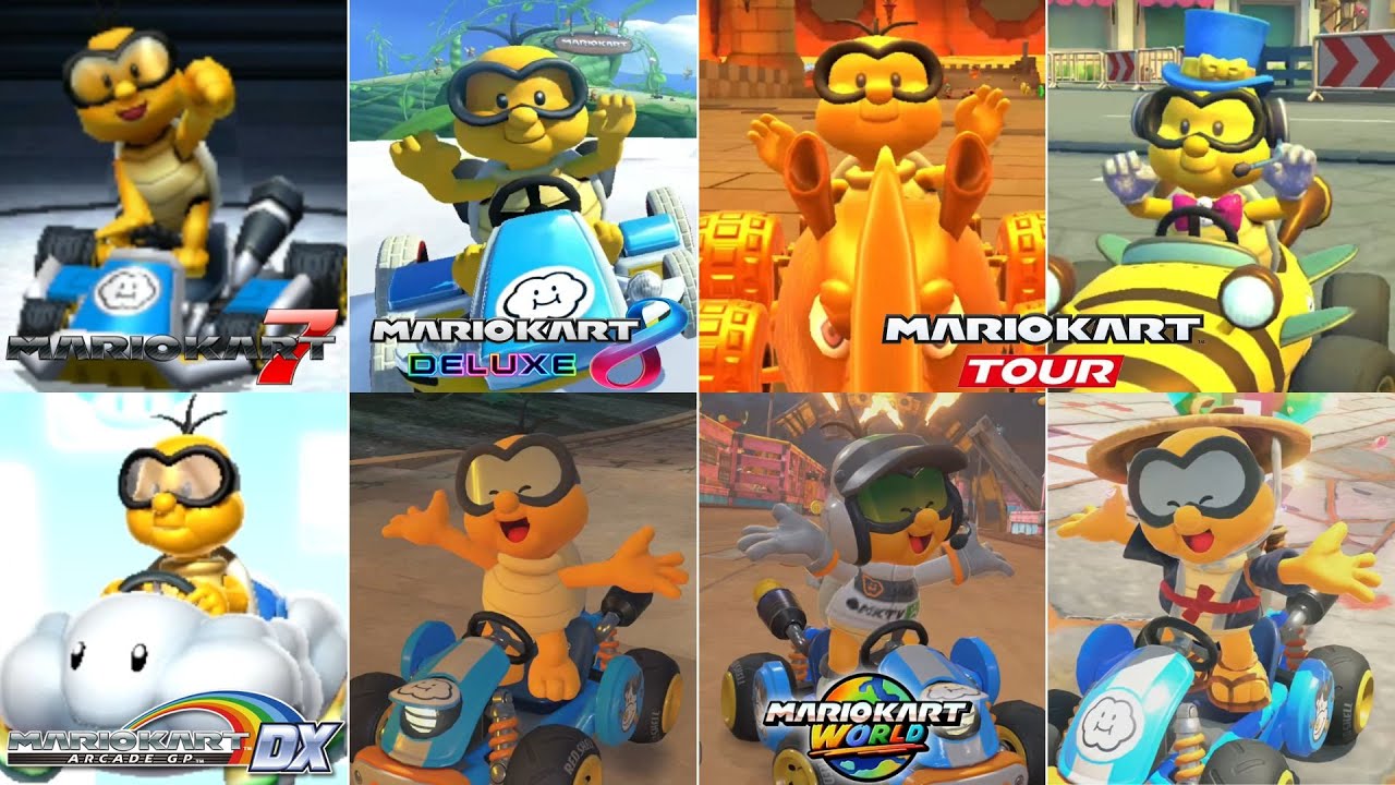 Evolution Of Lakitu Characters In Mario Kart Games [2011-2025]