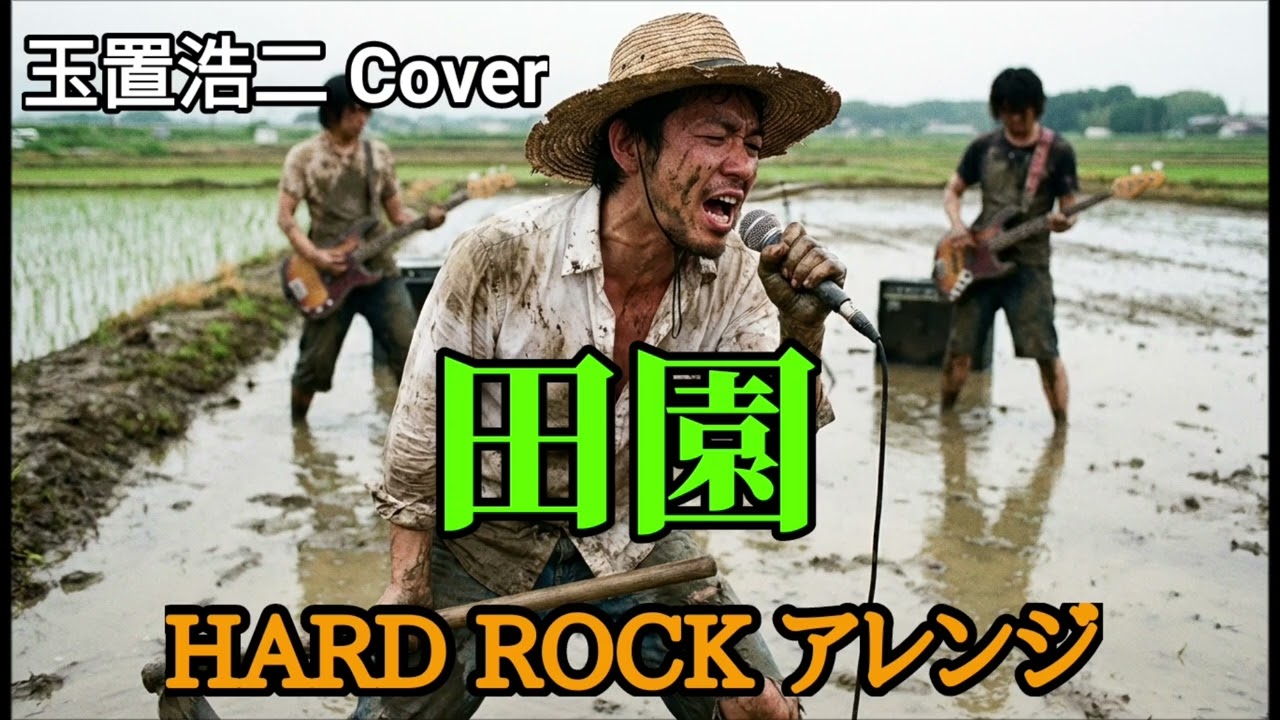 玉置浩二の田園をハードロックでカバー #aicover #jpop #歌ってみた #aiカバー 
