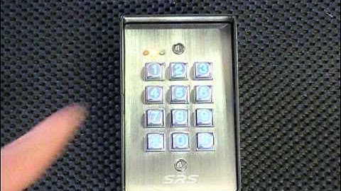 DC60SS Access Control Keypad - Changing the Master code