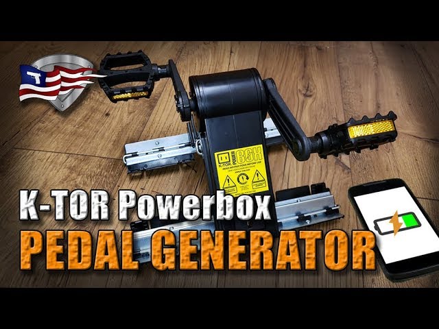 Portable Pedal Generator / Emergency Power/ K-Tor Power Box 