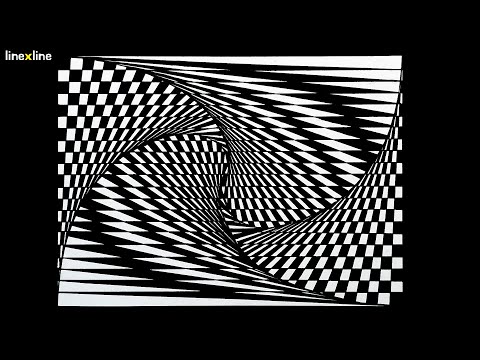 [OP ART] How to draw optical illusion art l Geometric art #027