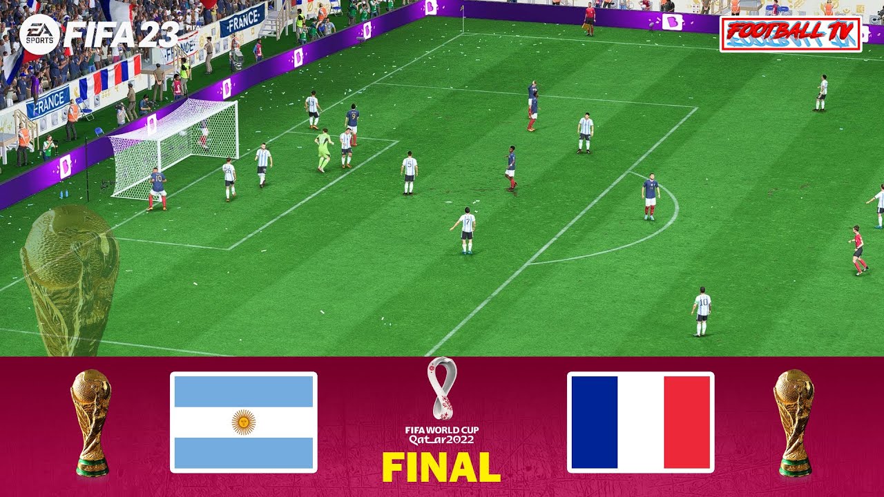 FIFA 23 - Argentina vs France - Final FIFA World Cup Qatar 2022 - Messi vs Mbappe - PC Gameplay