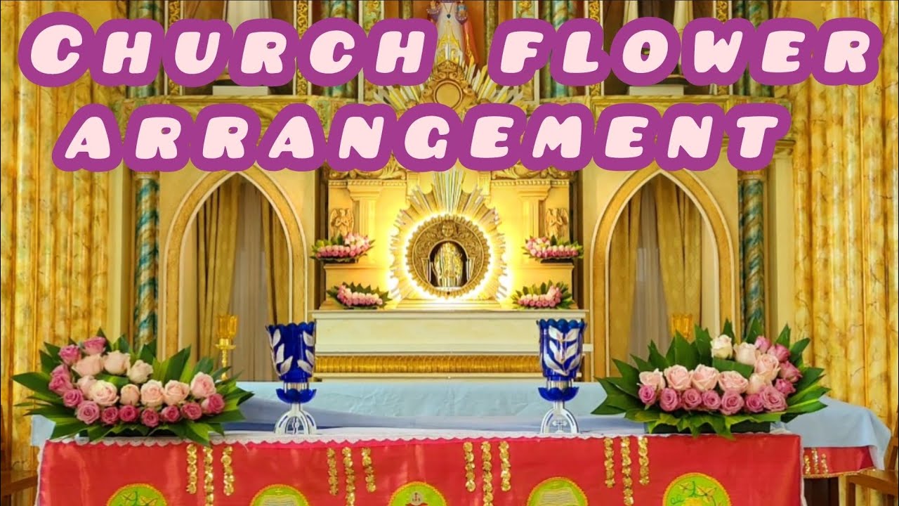 Church flower arrangement.Ep:451 