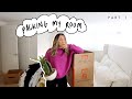 MOVING VLOG #1! packing up my bedroom &amp; clothes