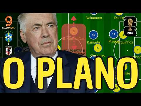 A TÁTICA DE ANCELOTTI PARA O BRASIL VENCER O JAPÃO