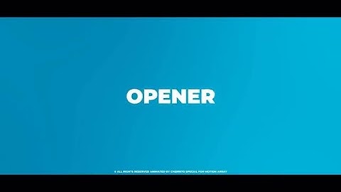 Clean Stomp Opener Premiere Pro Templates