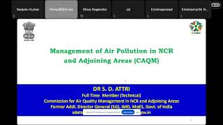 GCRF-CEPHA Air Quality Management Lecture 63 by Dr. S D Attri
