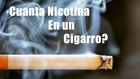 ¿Un 6% de nicotina es mucho?