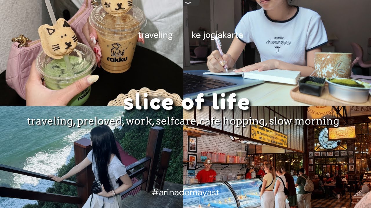 DAYS IN MY LIFE🍀 work, traveling, preloved, cafe hopping, slow morning🍵🚊 #adayinmylife #desa  
