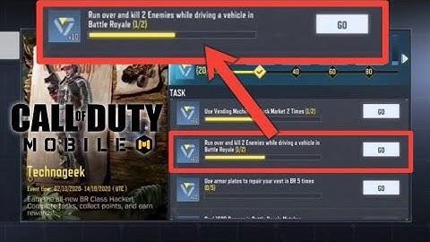 RUN OVER AND KILL 2 ENEMIES WHILE DRIVING A VEHICLE IN BATTLE ROYAL 2 TIMES TECHNOGEEK CALL OF DUTY