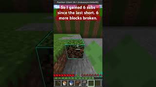 +6 Subs = 892 Blocks Broken on my Quest to Reach the Void #minecraft