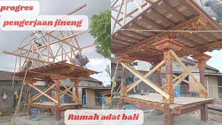 proses pembangunan rumah adat bali membuat jineng bali sesuai asta kosala kosali oleh undagi bali