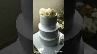 How to make a 3 tiered WHIPPED CREAM Wedding cake #whippedcream #weddingcake #ayeshaabdulbasit