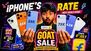 All iPhone Price in Flipkart GOAT Sale 2026 🔥 iPhone 14 vs 15 vs 16 iPhone 17 & 17 Pro Price In sale