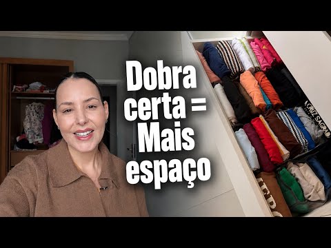 Como Dobrar Roupas para Caber Muito Mais no Guarda-Roupa