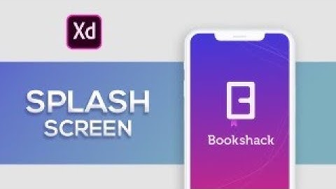 Splash Screen - Bookshack App Pt-1 | Adobe XD