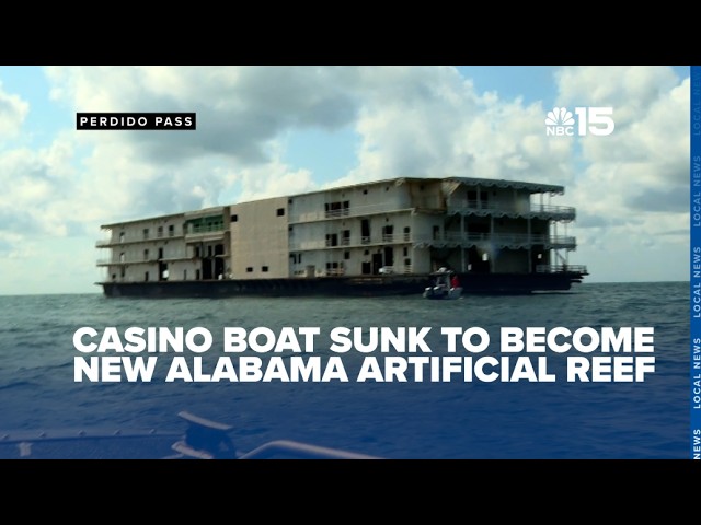 Former Argosy 6 casino boat sunk to become Alabama's newest Gulf artificial reef